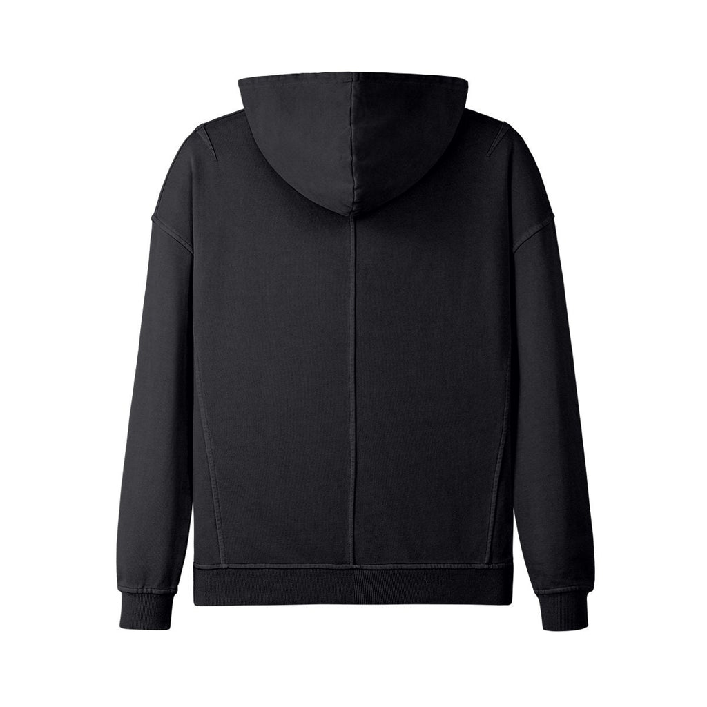 Tarot Hoodie - The Sun Card - Mens Or Womens - Washed Slit Hem Turtleneck Hoodie