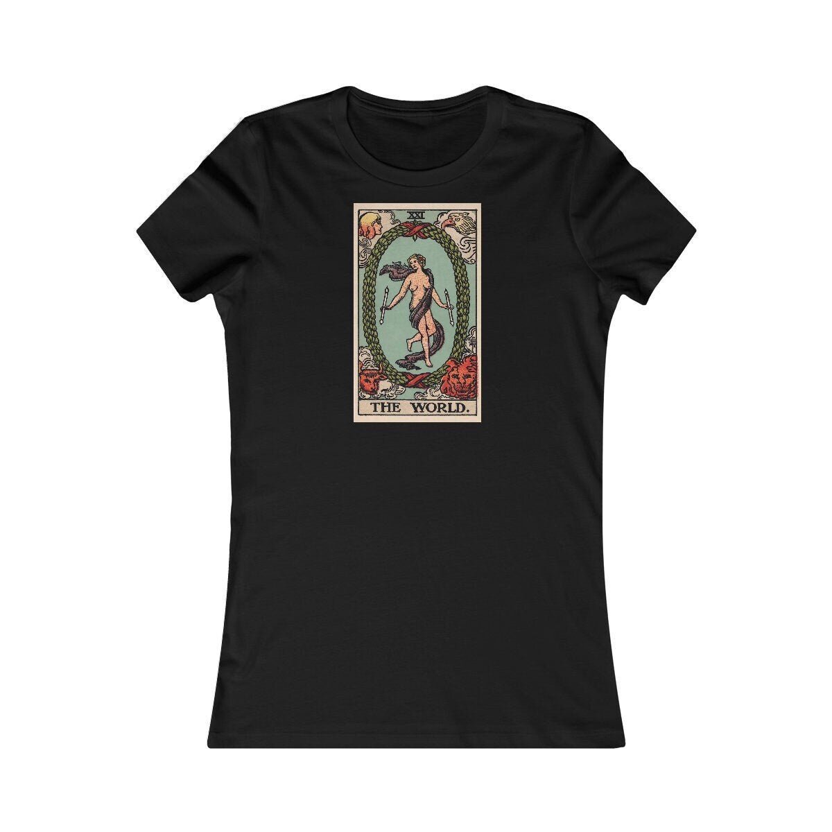 The World Tarot Card Shirt - Tarot Shirt - Women's Favorite Tee