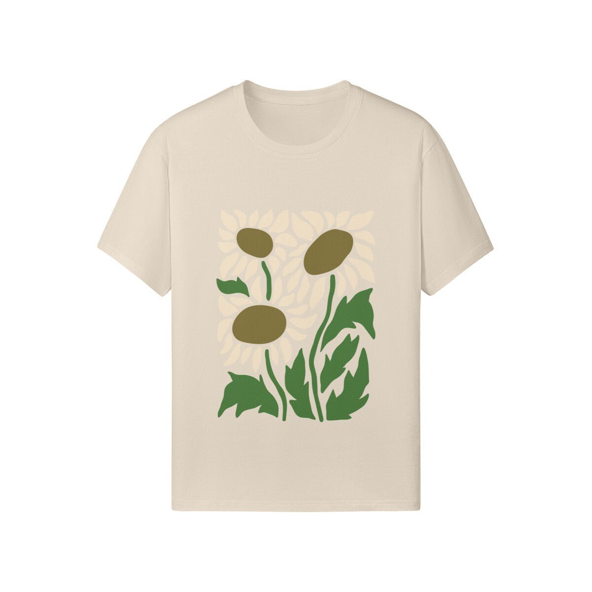 Flowers Tshirt, Boho Wildflowers Floral Nature Shirt, Tee, Comfort Colors, Boho, Oversized, Vintage, Art Nouveau Art Deco