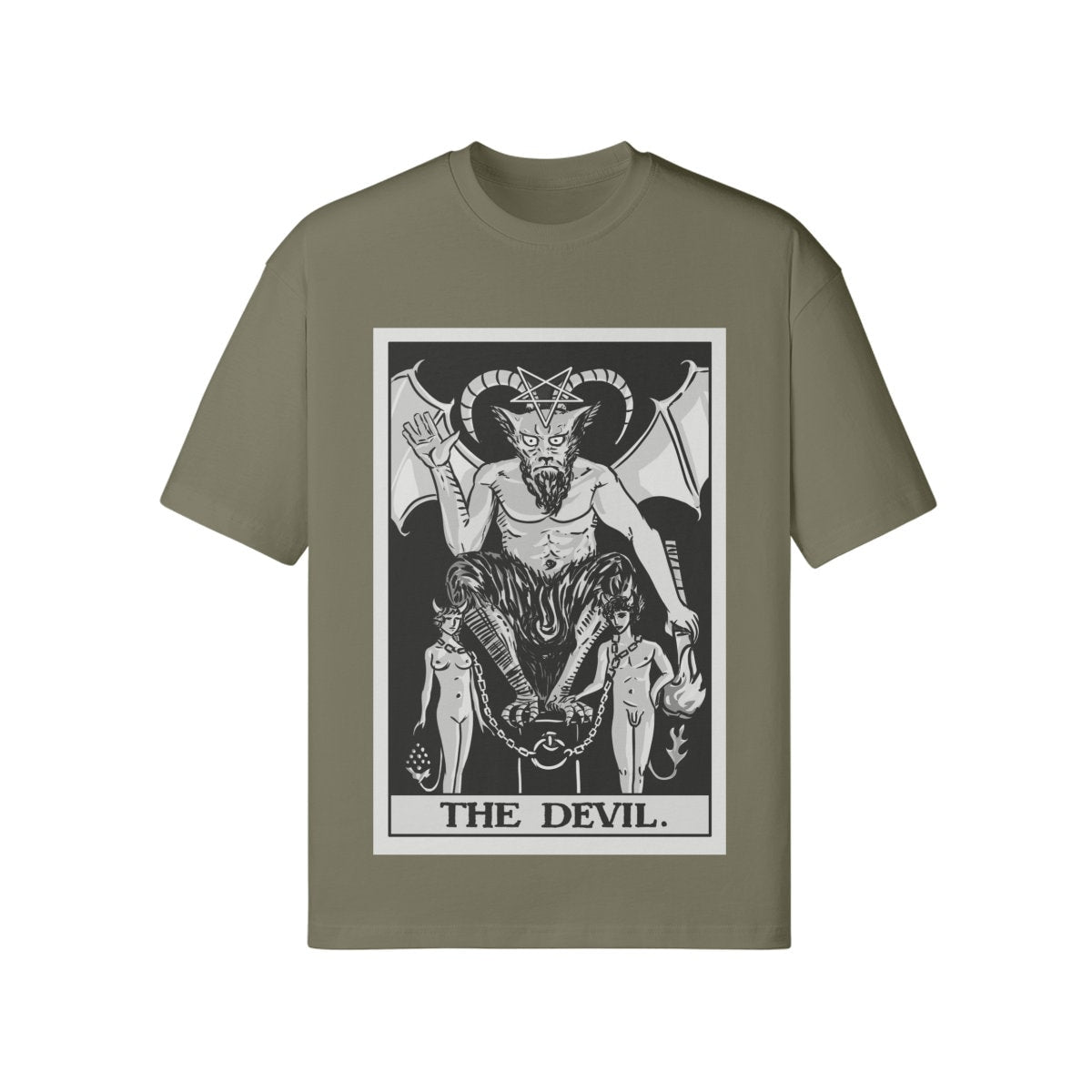 The Devil Tarot Shirt - Rider Waite Shirt - Unisex Loose T-shirt