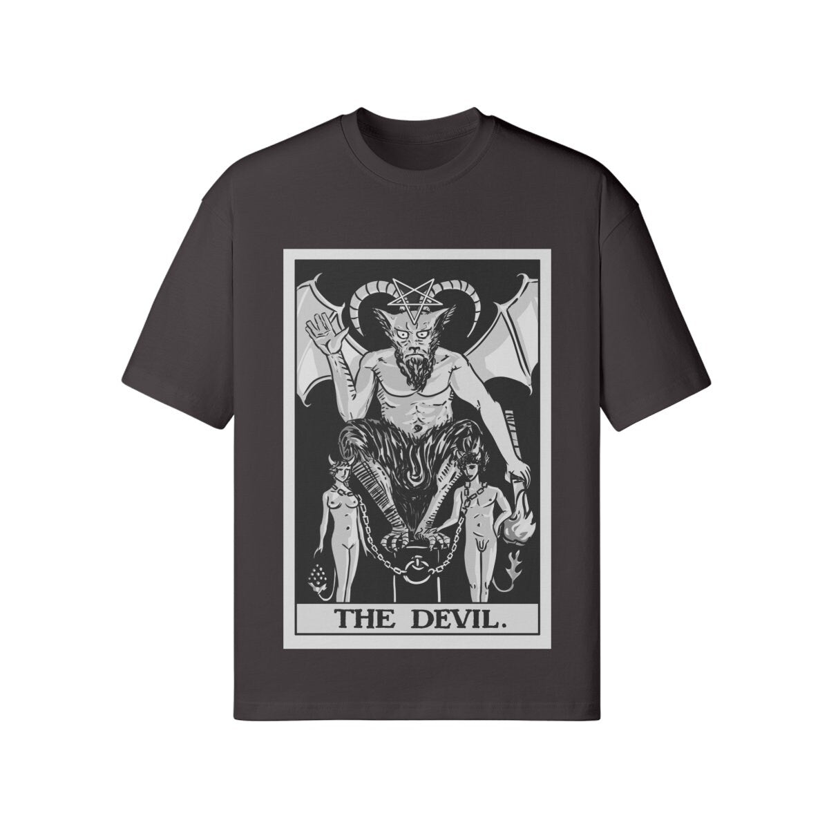 The Devil Tarot Shirt - Rider Waite Shirt - Unisex Loose T-shirt