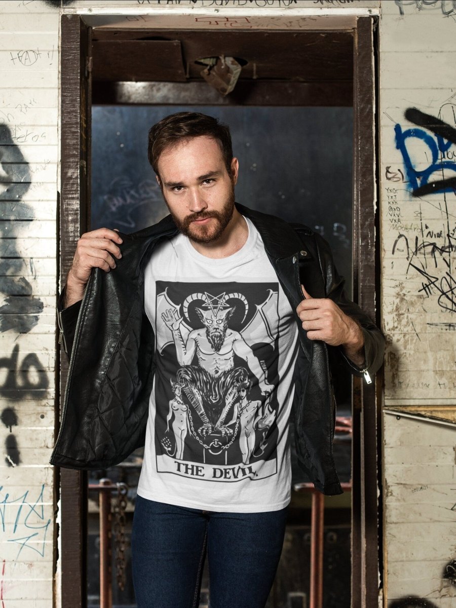 The Devil Tarot Shirt - Rider Waite Shirt - Unisex Loose T-shirt