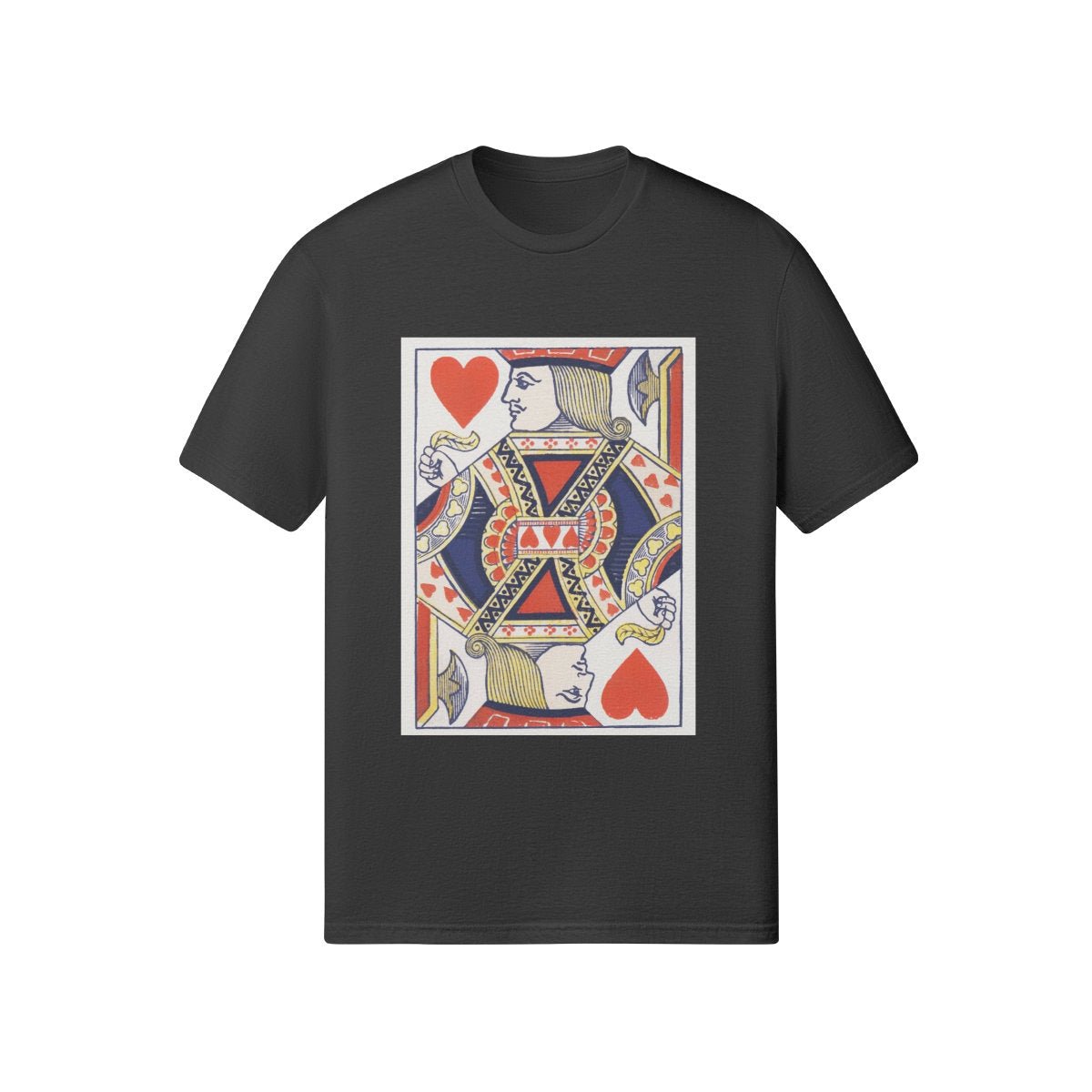Playing Card Shirt - Jack of Hearts - Unisex Relaxed Fit Crew Neck T-shirt