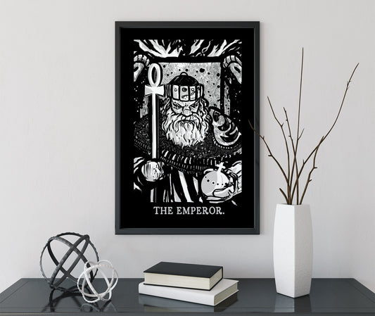 Gothic Tarot Card Print: The Emperor Illustration by DesignBohemian