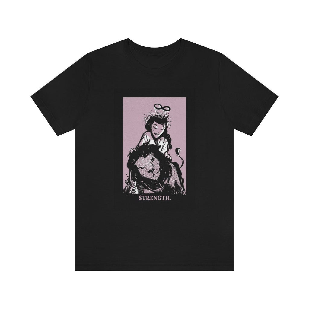 The Strength Card Shirt - Tarot Pastel Goth Shirt - Unisex Jersey Short Sleeve Tee