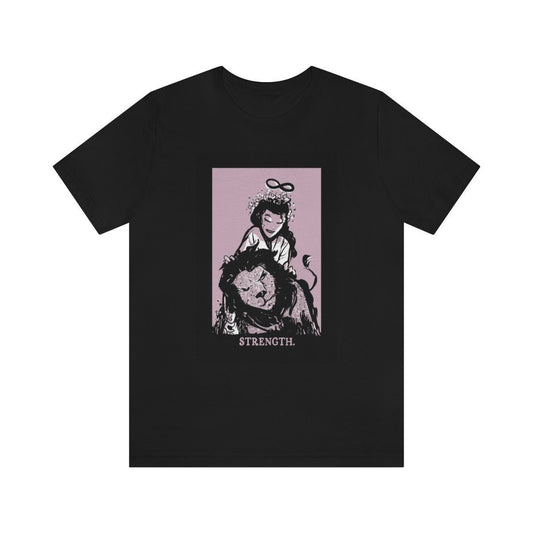 The Strength Card Shirt - Tarot Pastel Goth Shirt - Unisex Jersey Short Sleeve Tee
