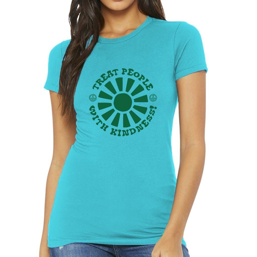 Kindness Matters Shirt - Retro Quote Shirt - Women's Slim Fit Tee