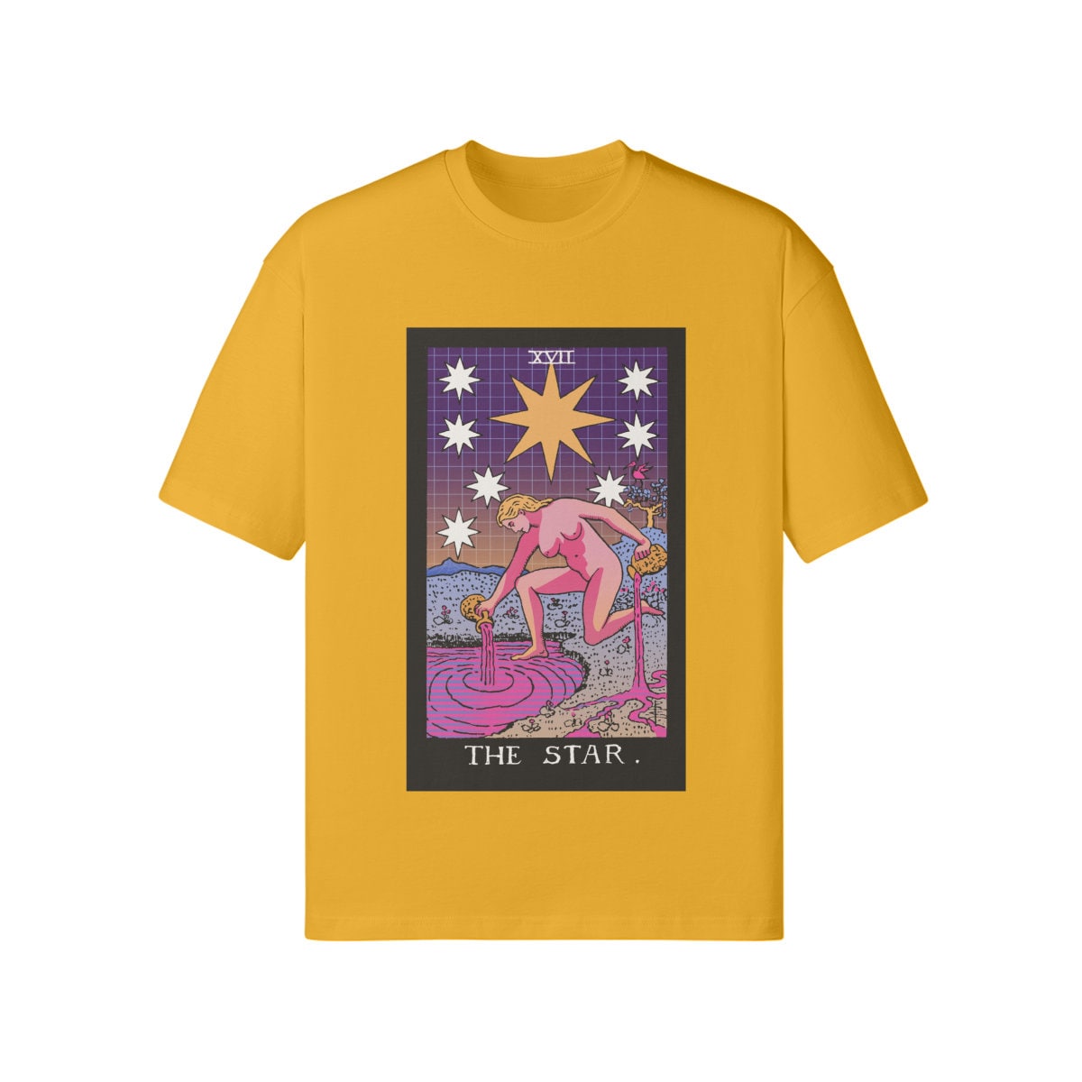 Vaporwave Shirt - Tarot Shirt - The Star - Unisex Loose T-shirt
