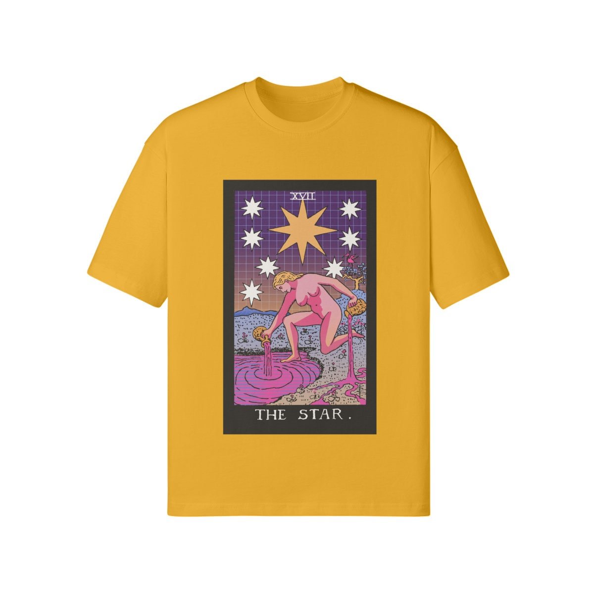 Vaporwave Shirt - Tarot Shirt - The Star - Unisex Loose T-shirt