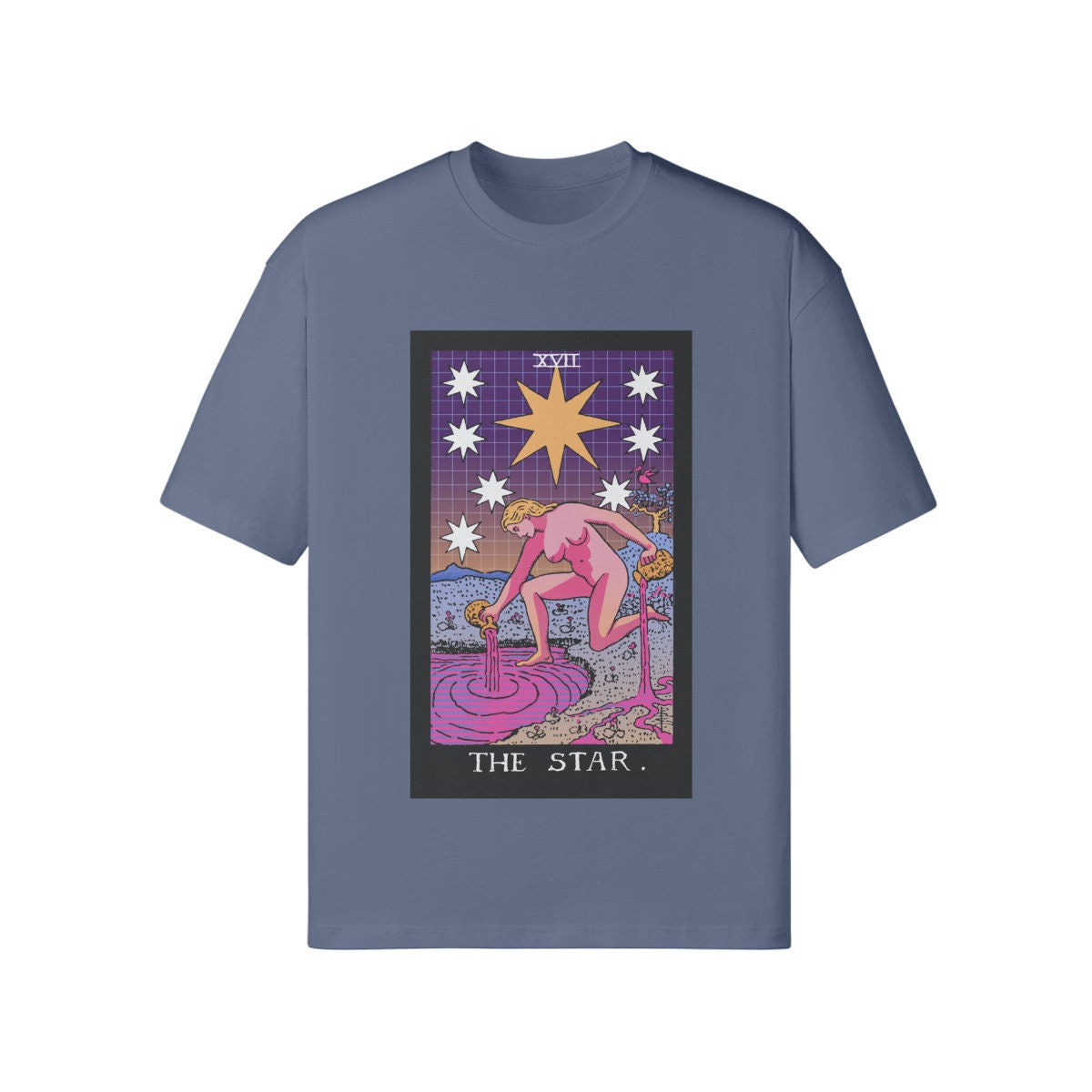 Vaporwave Shirt - Tarot Shirt - The Star - Unisex Loose T-shirt
