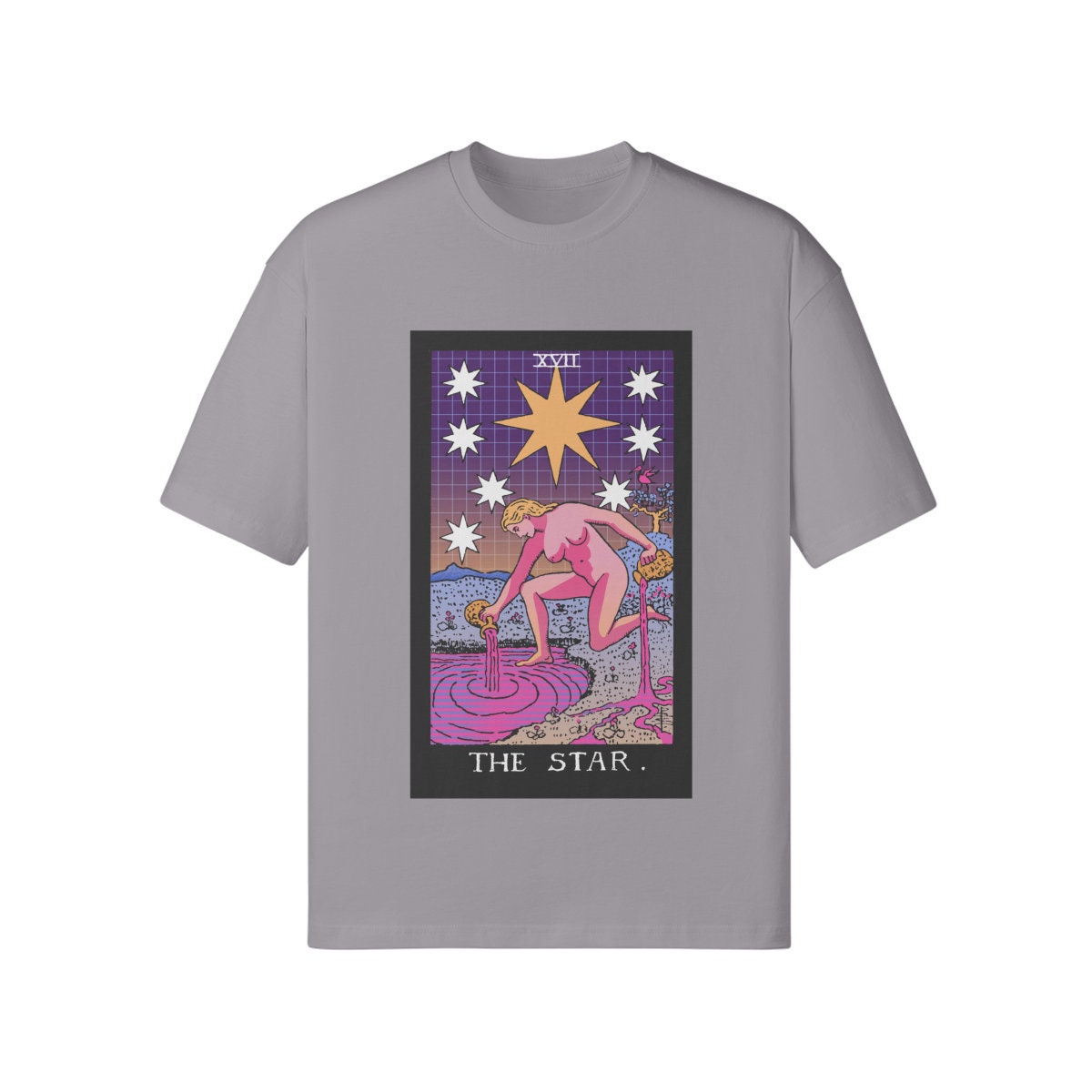 Vaporwave Shirt - Tarot Shirt - The Star - Unisex Loose T-shirt