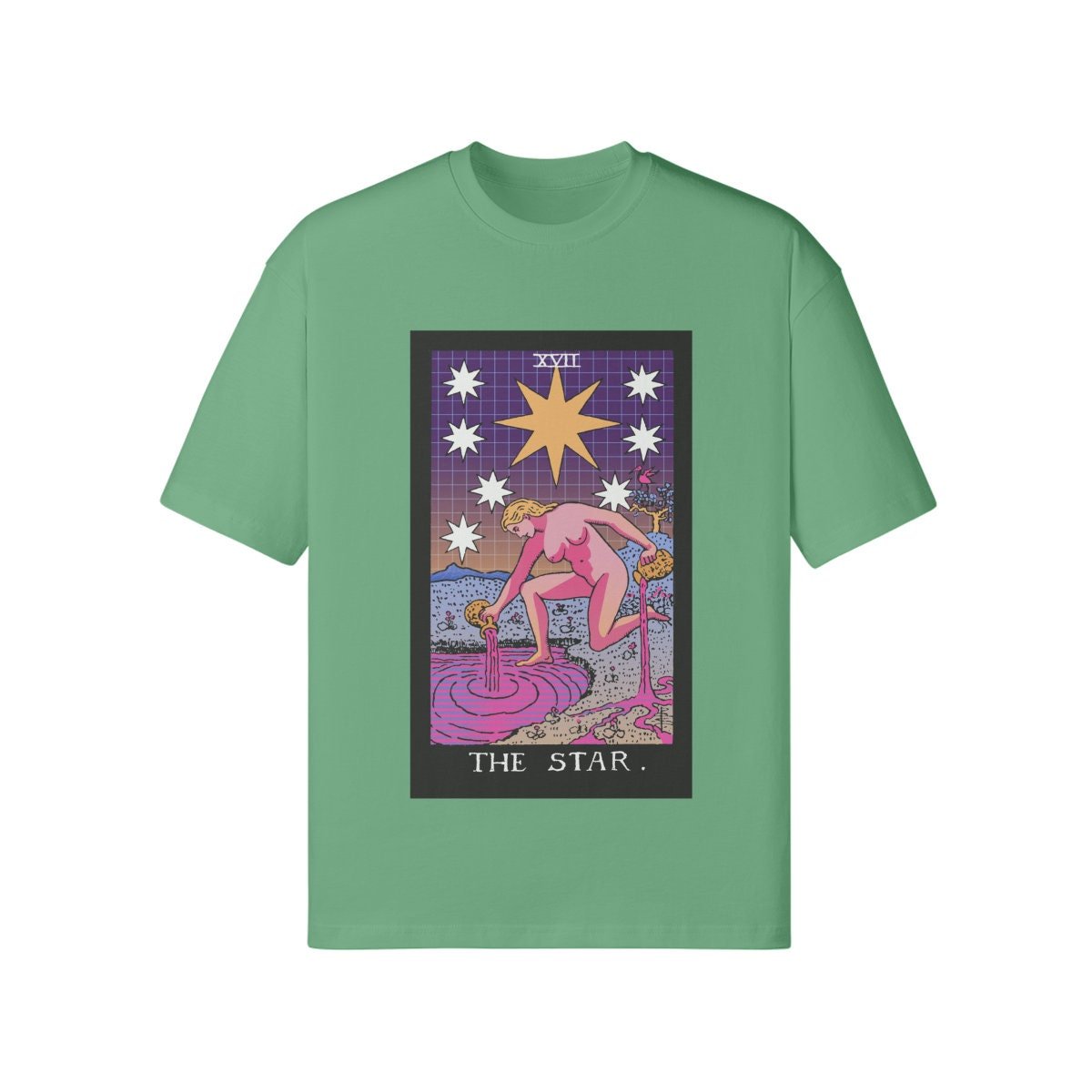 Vaporwave Shirt - Tarot Shirt - The Star - Unisex Loose T-shirt