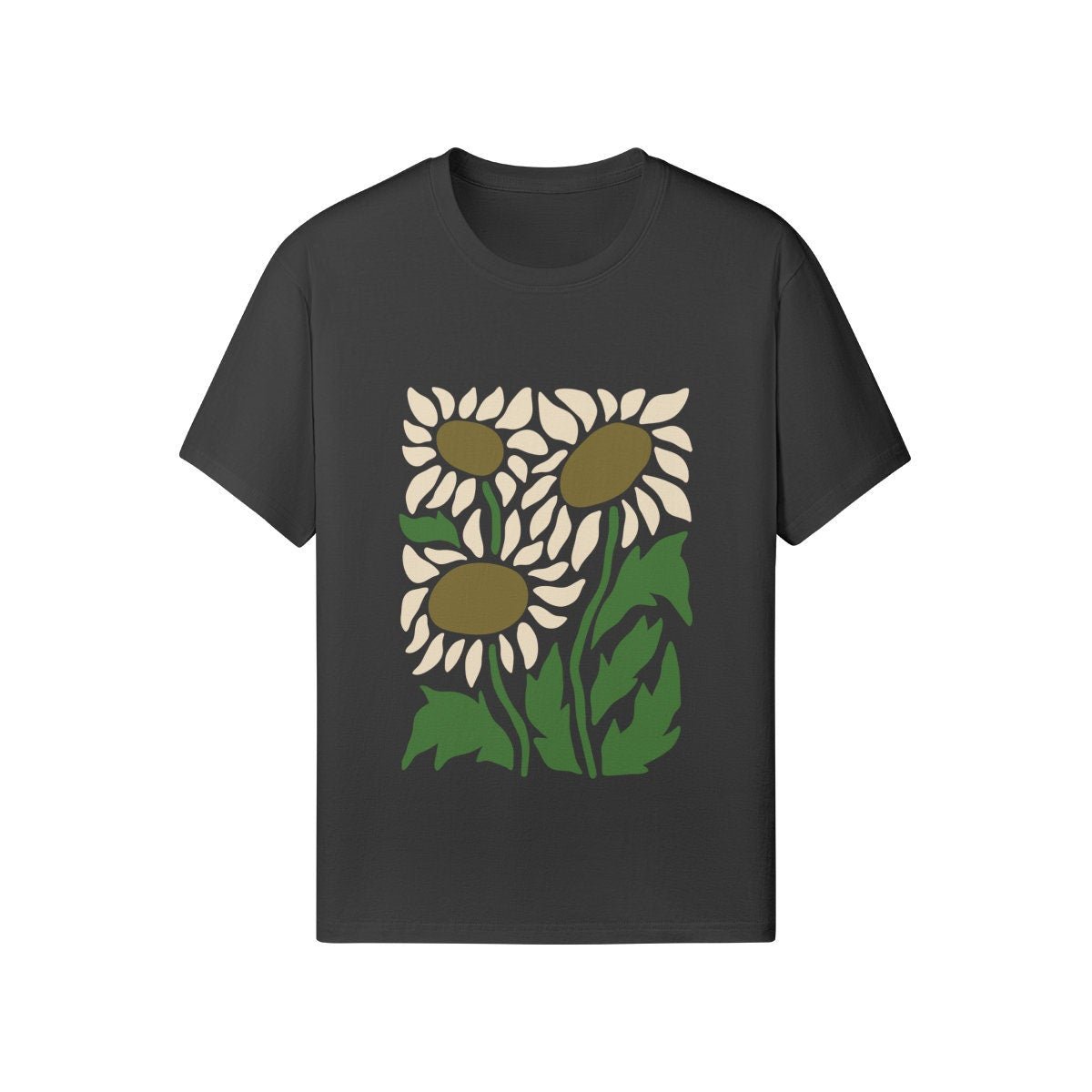 Flowers Tshirt, Boho Wildflowers Floral Nature Shirt, Tee, Comfort Colors, Boho, Oversized, Vintage, Art Nouveau Art Deco