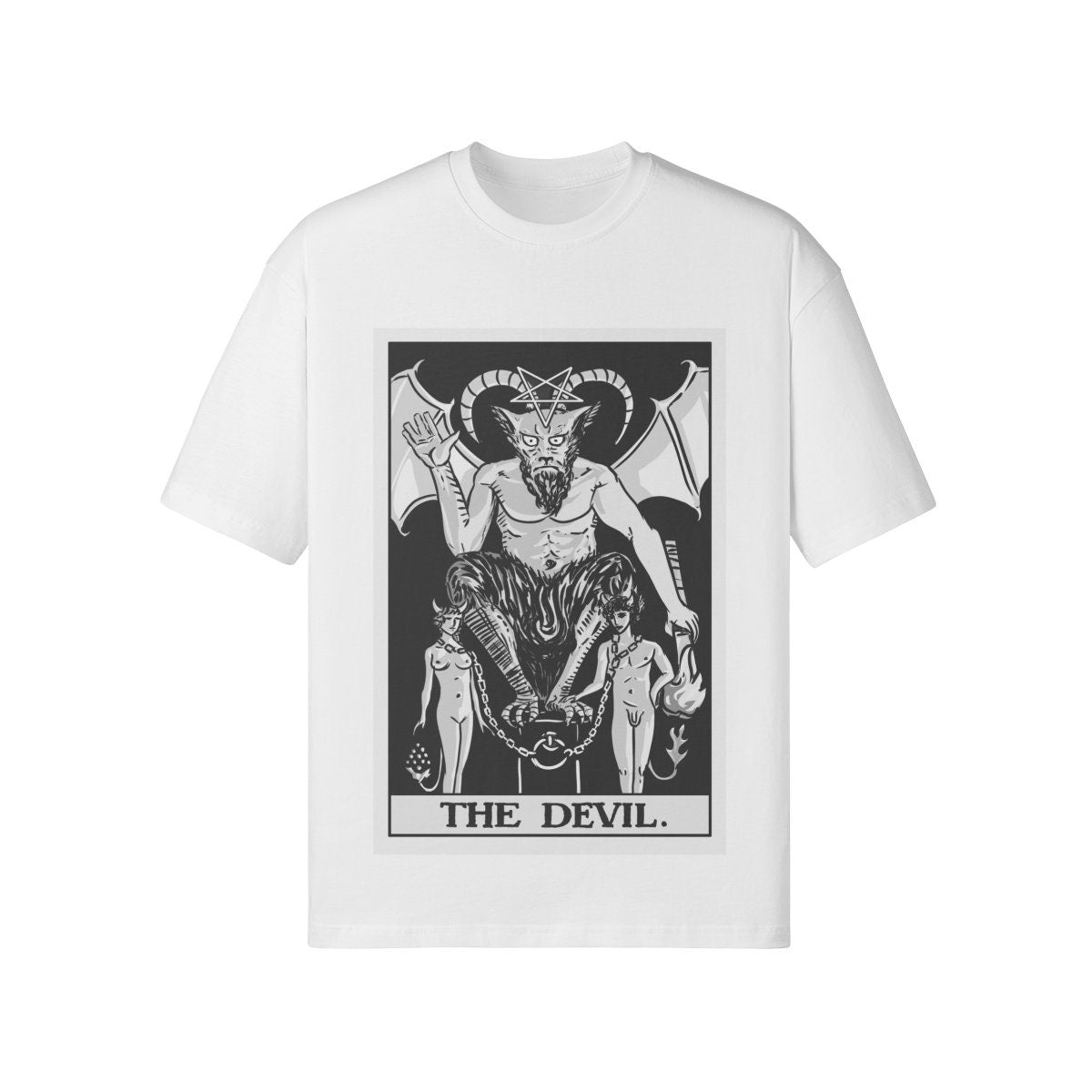 The Devil Tarot Shirt - Rider Waite Shirt - Unisex Loose T-shirt