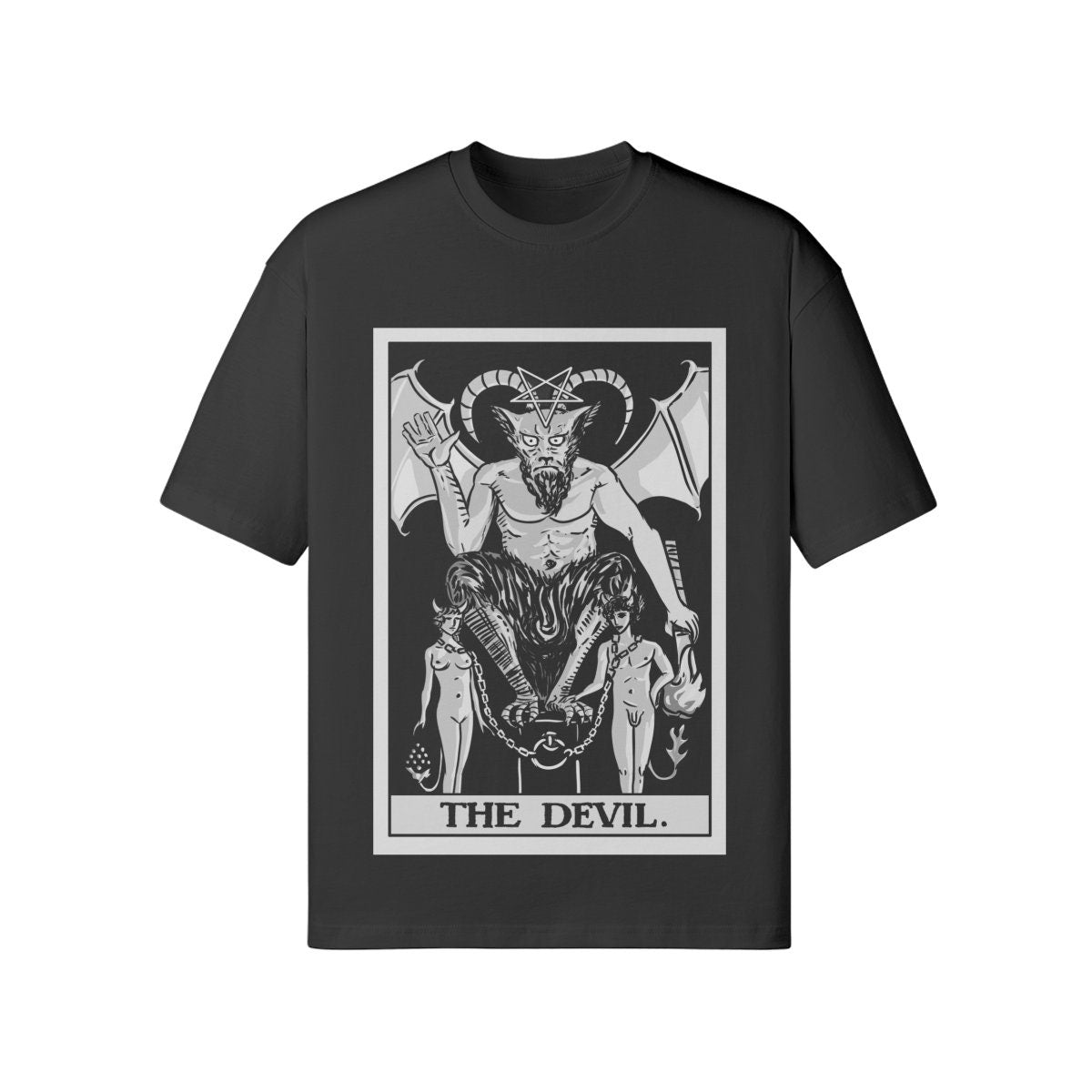 The Devil Tarot Shirt - Rider Waite Shirt - Unisex Loose T-shirt