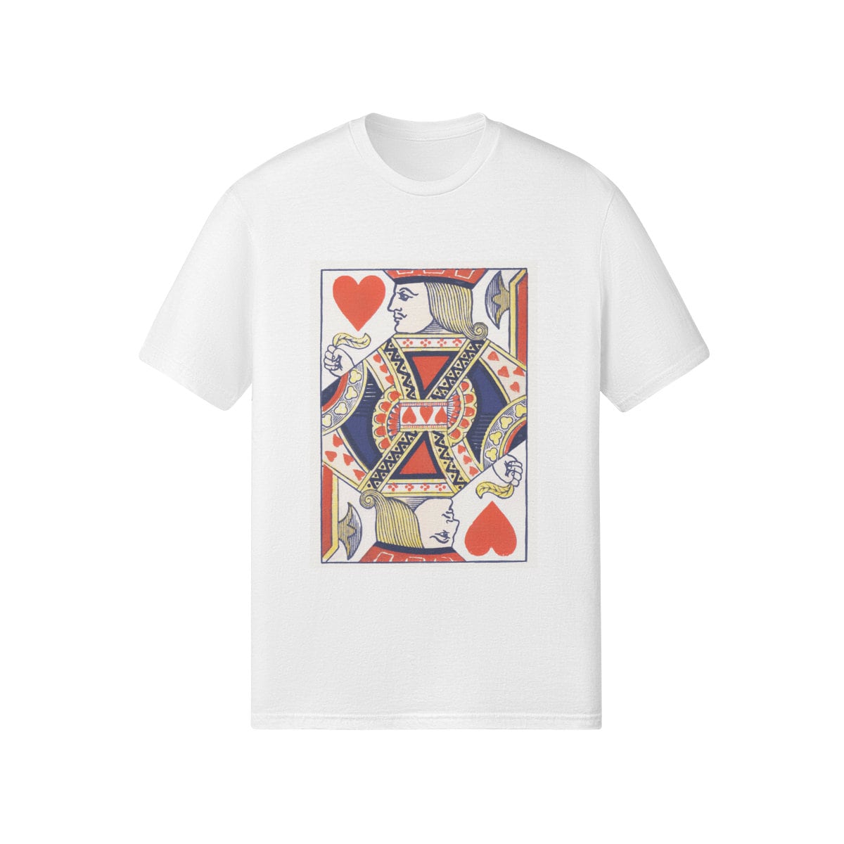 Playing Card Shirt - Jack of Hearts - Unisex Relaxed Fit Crew Neck T-shirt