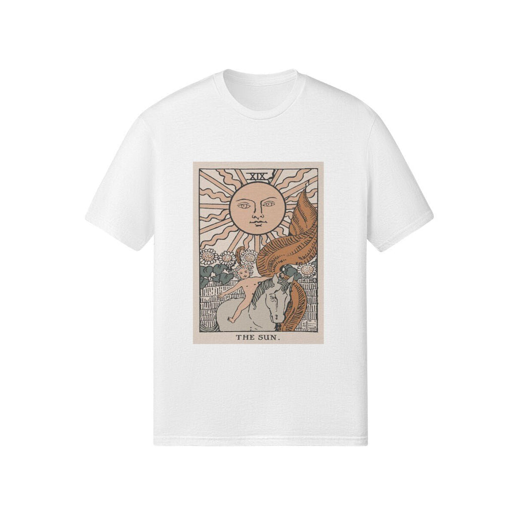 Mens Tarot Shirt - The Sun Card - Vintage Tshirt - Unisex Relaxed Fit Crew Neck T-shirt