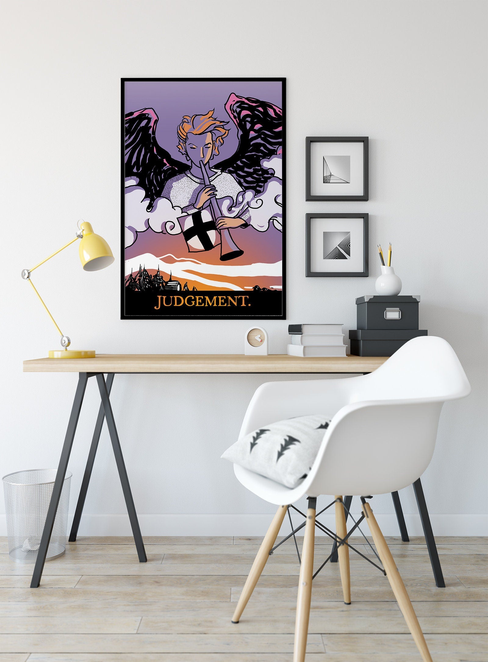 Judgement - Tarot Card Print from the Green Menagerie Tarot - Tarot Card The Judgement Card Poster, No Frame