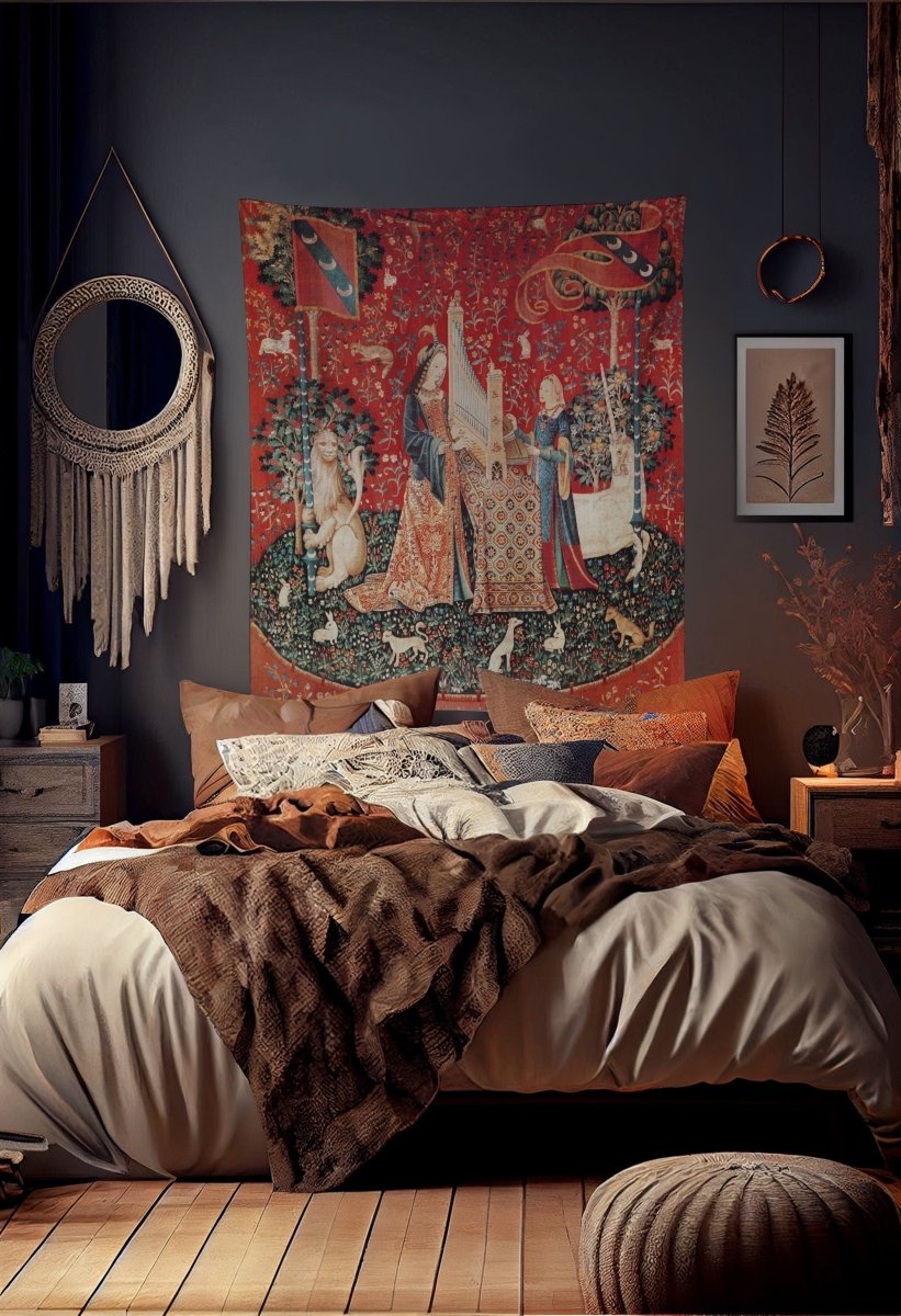 Lady With Unicorn Tapestry - Sound Hearing (Printed)