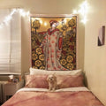 Nine of Pentacles Tarot Card Tapestry - Rider Waite Design