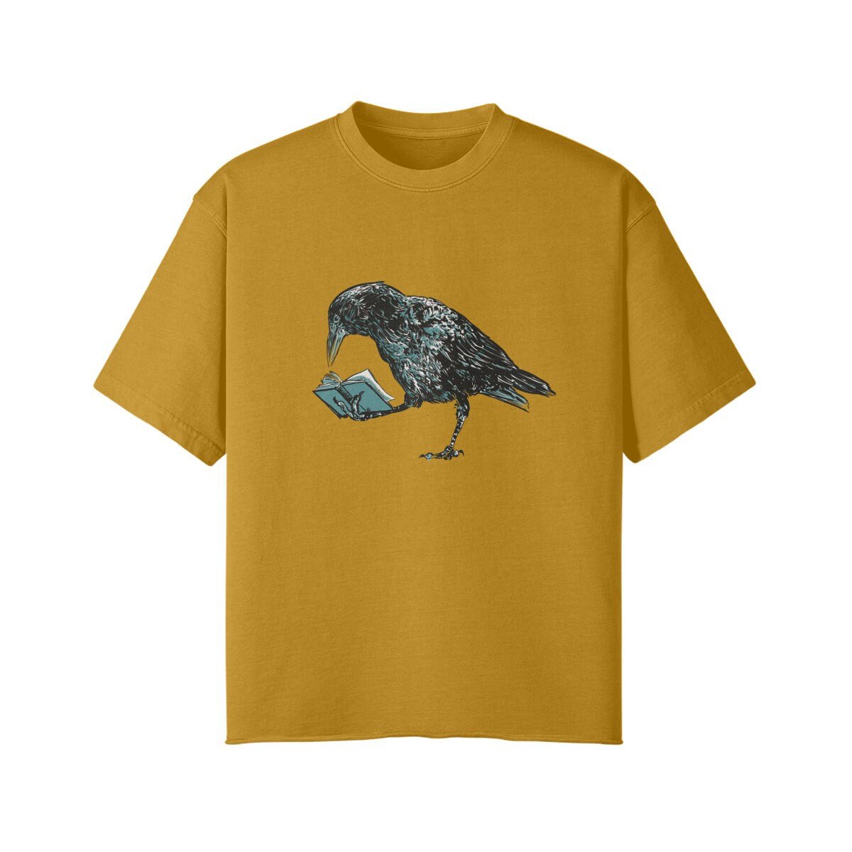 Crow Shirt - Raven Shirt - Crow Reading tshirt - Streetwear
