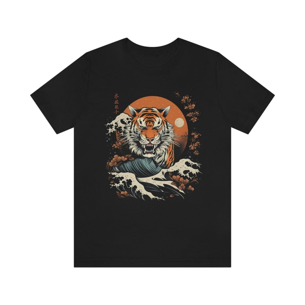 Japanese Tiger Shirt - Hiroshi - Unisex Jersey Short Sleeve Tee - Japan Tiger Shirt