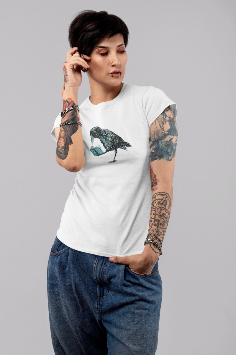 Raven Shirt - Crow Shirt - Spirit Animal - Crow Reading - Women's Favorite Tee