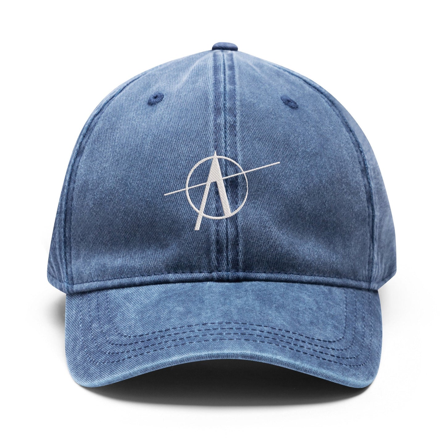 Anarchy Hat - Embroidered Denim Baseball Cap
