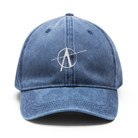 Anarchy Hat - Embroidered Denim Baseball Cap