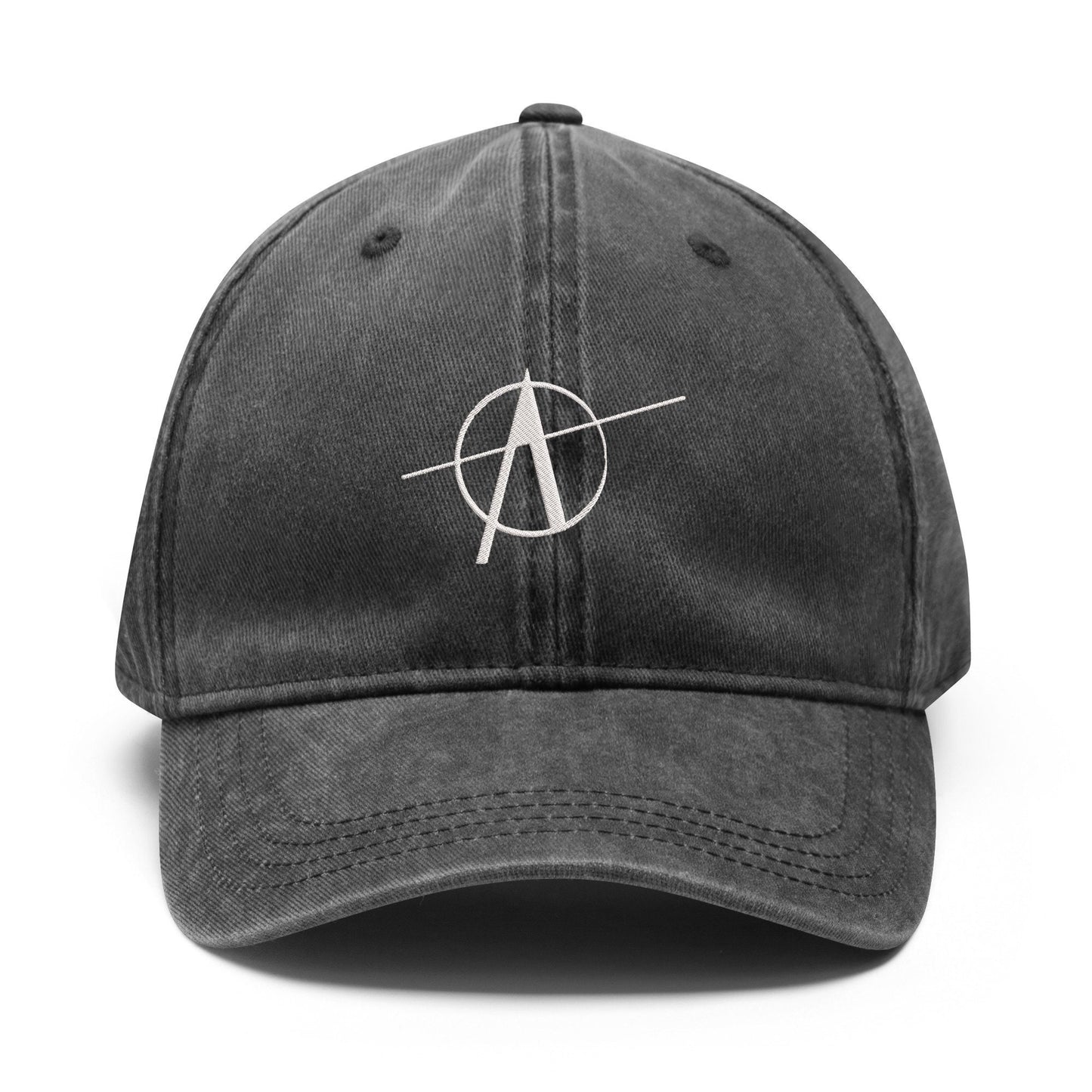 Anarchy Hat - Embroidered Denim Baseball Cap
