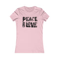 Graffiti Shirt - Pink tshirt - Peace And Love Shirt - Women's Favorite Tee