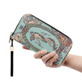 The World Card Wallet - Tarot Wallet - Blue Casual Clutch Wallet