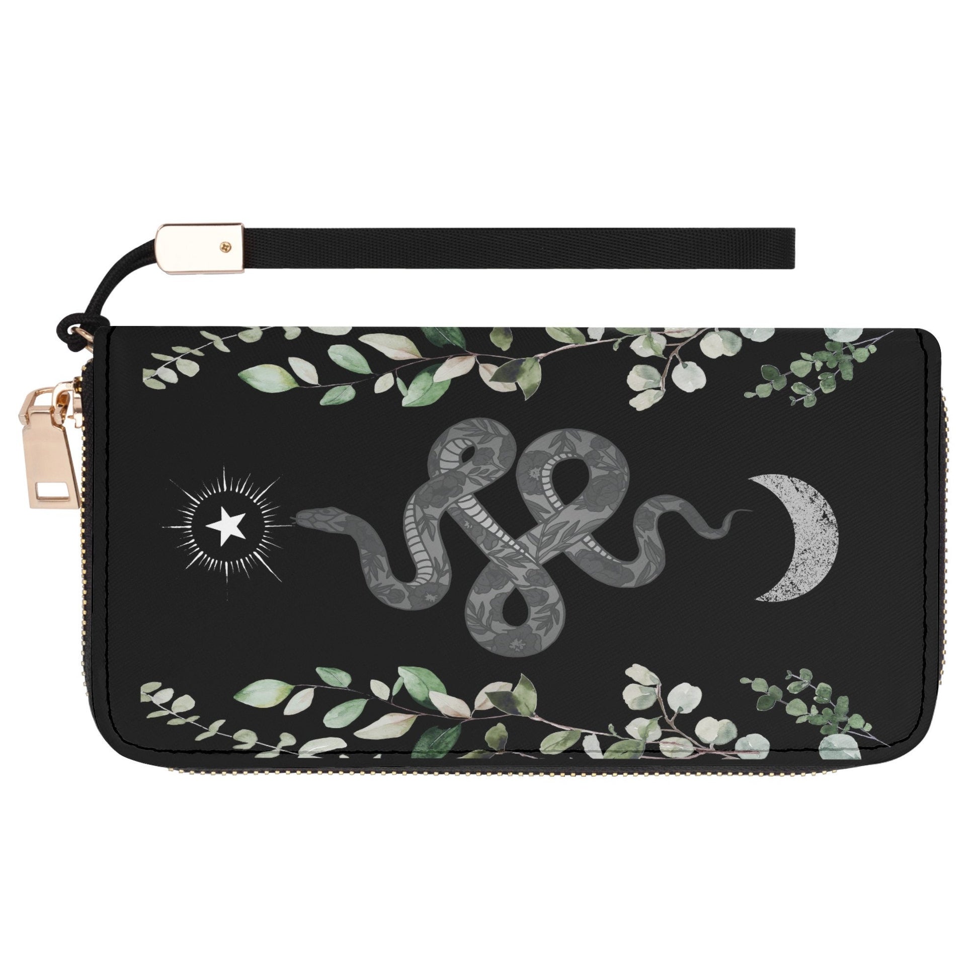 Snake Wallet - Casual Clutch Wallet - Slim Wallet - Wristlet Wallet