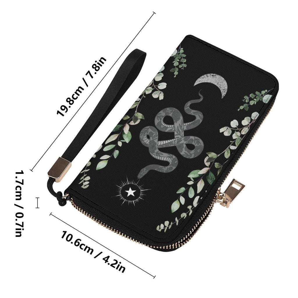 Snake Wallet - Casual Clutch Wallet - Slim Wallet - Wristlet Wallet