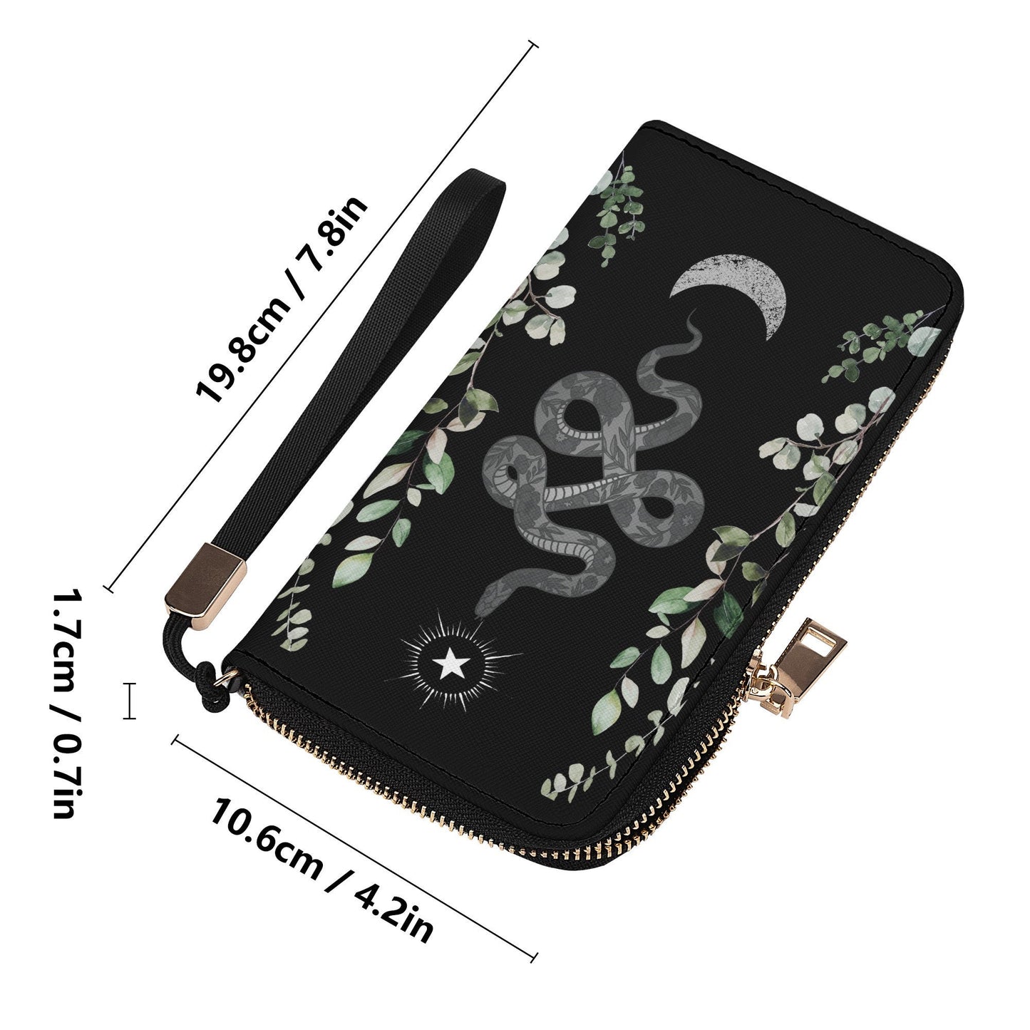 Snake Wallet - Casual Clutch Wallet - Slim Wallet - Wristlet Wallet
