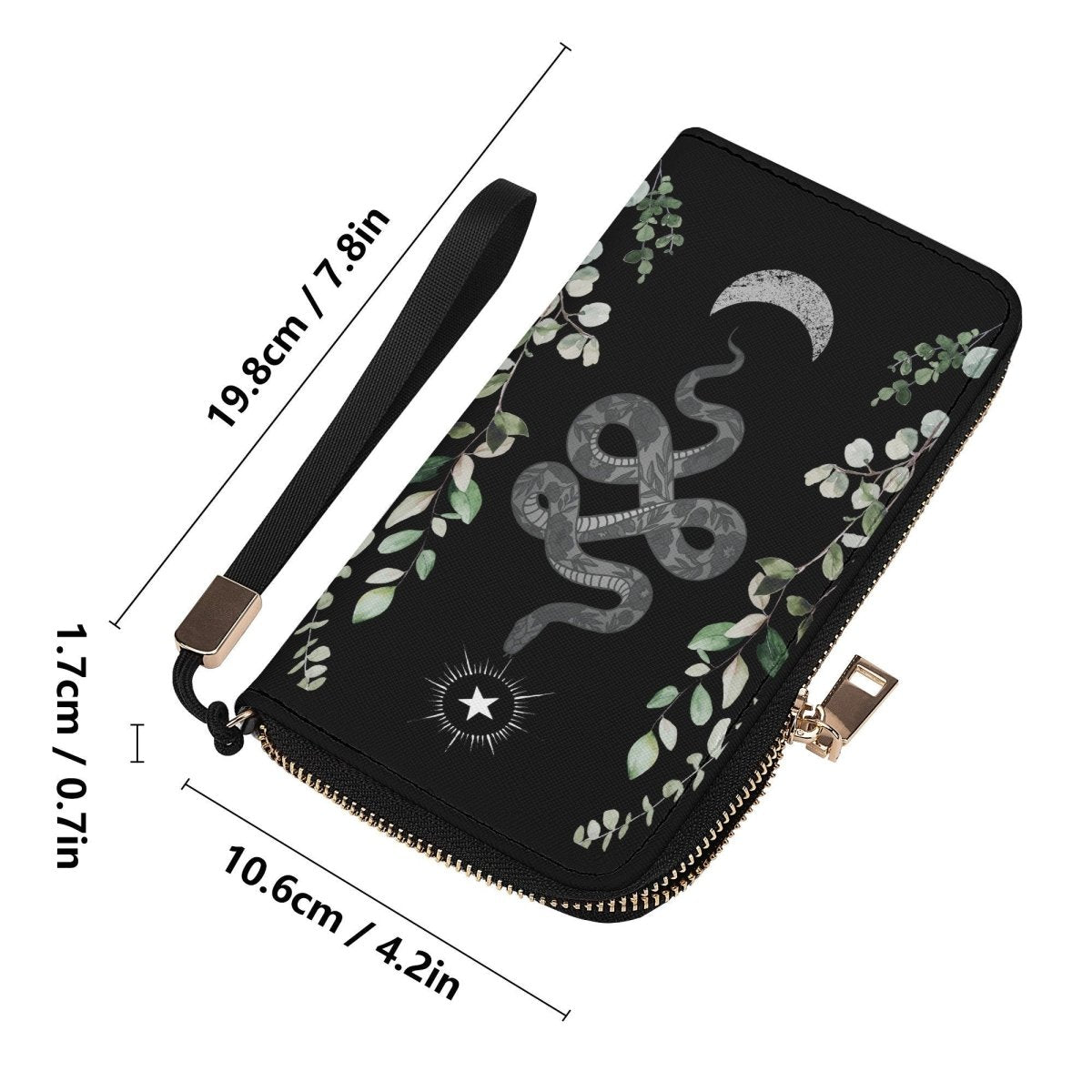 Snake Wallet - Casual Clutch Wallet - Slim Wallet - Wristlet Wallet