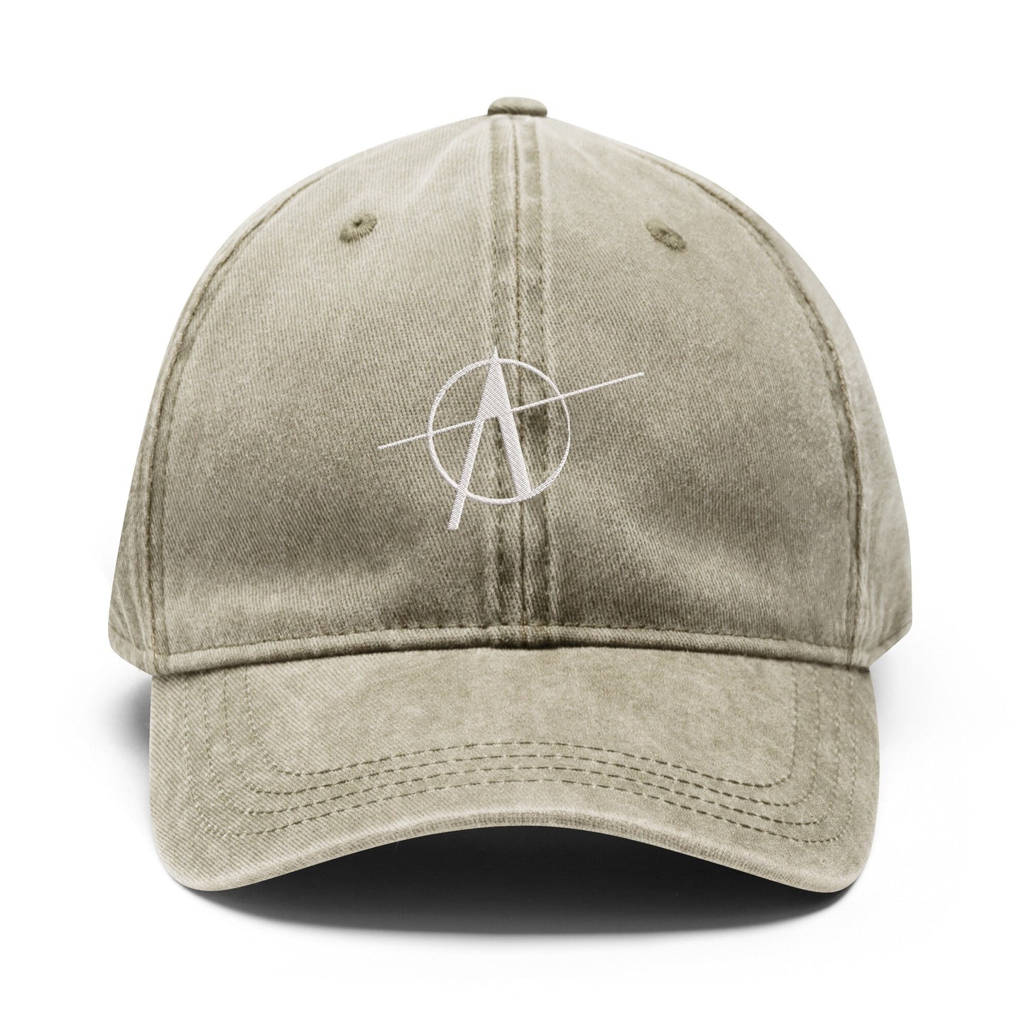 Anarchy Hat - Embroidered Denim Baseball Cap