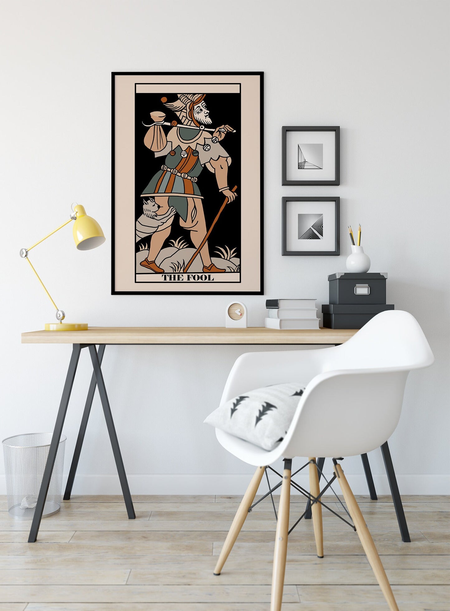 The Fool - Tarot de Marseille Card Print - The Fool Card Neutral Vibe Poster Eclectic Tarot, No Frame