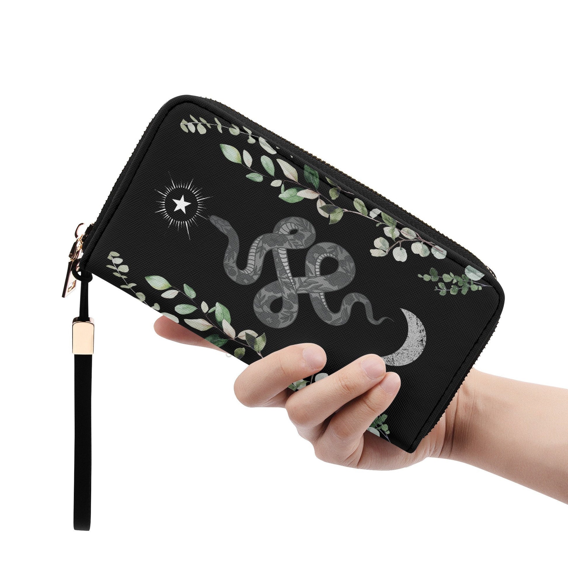 Snake Wallet - Casual Clutch Wallet - Slim Wallet - Wristlet Wallet