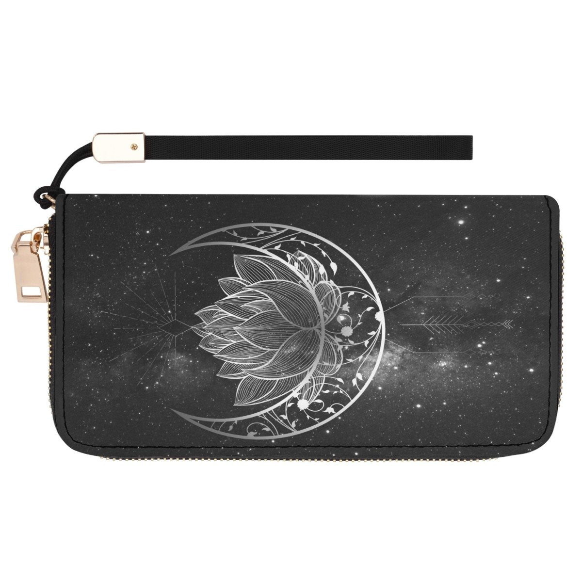 Gothic Moon Wallet - Witchy Purse - Goth Wallet - Wristlet - Casual Clutch Wallet