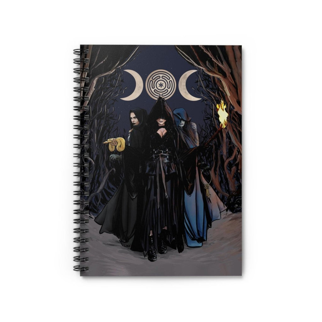 Hecate Notebook - Goddess Journal - Spiral Notebook - Ruled Line