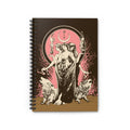 Pink Hecate Notebook - Goddess Journal - Gift for Witches - Spiral Notebook - Ruled Line
