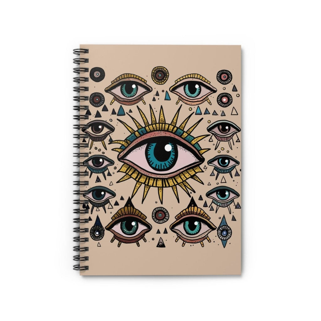 All Seeing Eye Spiral Notebook - Ruled Line - Diary - Evil Eye Journal