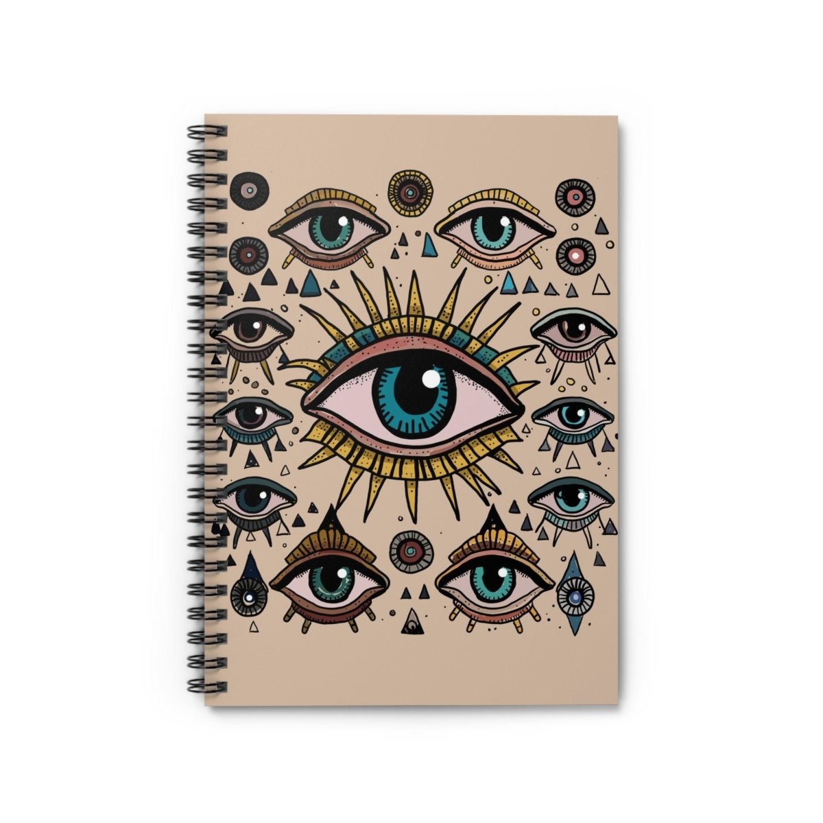 All Seeing Eye Spiral Notebook - Ruled Line - Diary - Evil Eye Journal