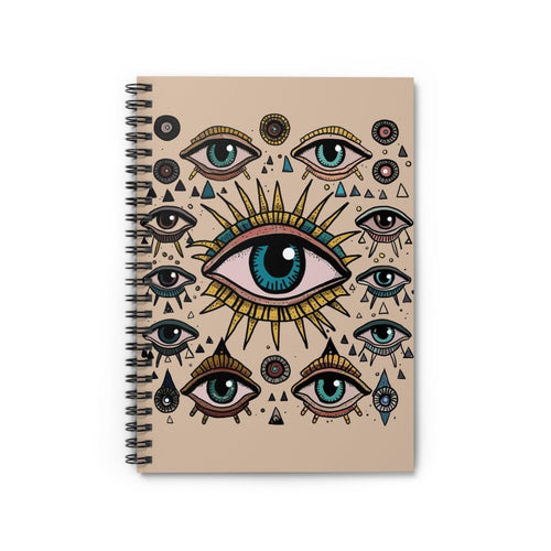 All Seeing Eye Spiral Notebook - Ruled Line - Diary - Evil Eye Journal