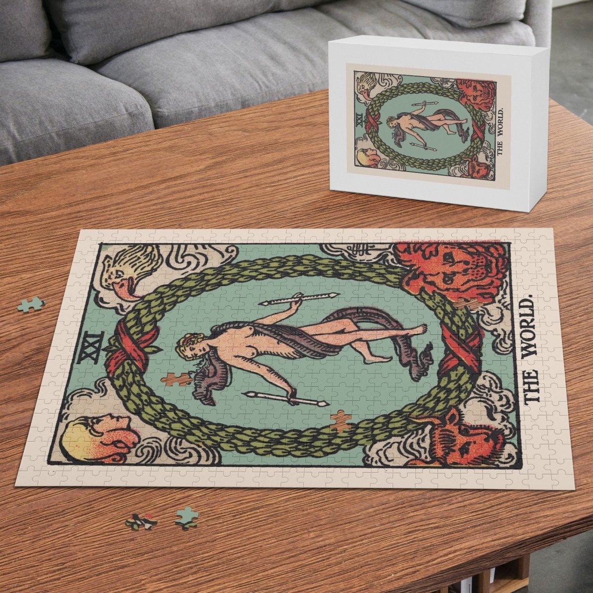Tarot Puzzle - The World Card - Rider Waite- Picture Puzzle Jigsaw (500 Pcs)