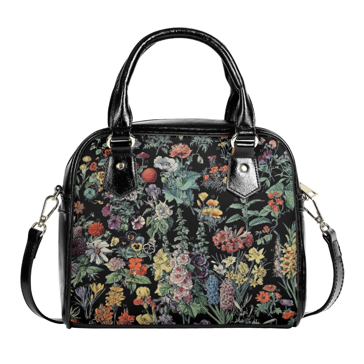 Vintage Handbag - Floral Vintage Bag - Millot Floral Shoulder Handbag