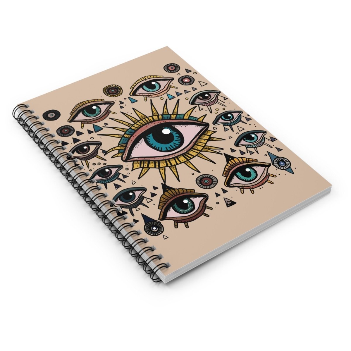 All Seeing Eye Spiral Notebook - Ruled Line - Diary - Evil Eye Journal