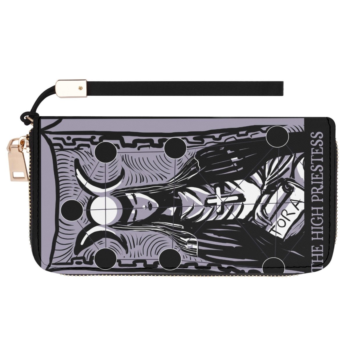 Purple Tarot Wallet - The High Priestess - Purple Casual Clutch Wallet - Pastel Goth