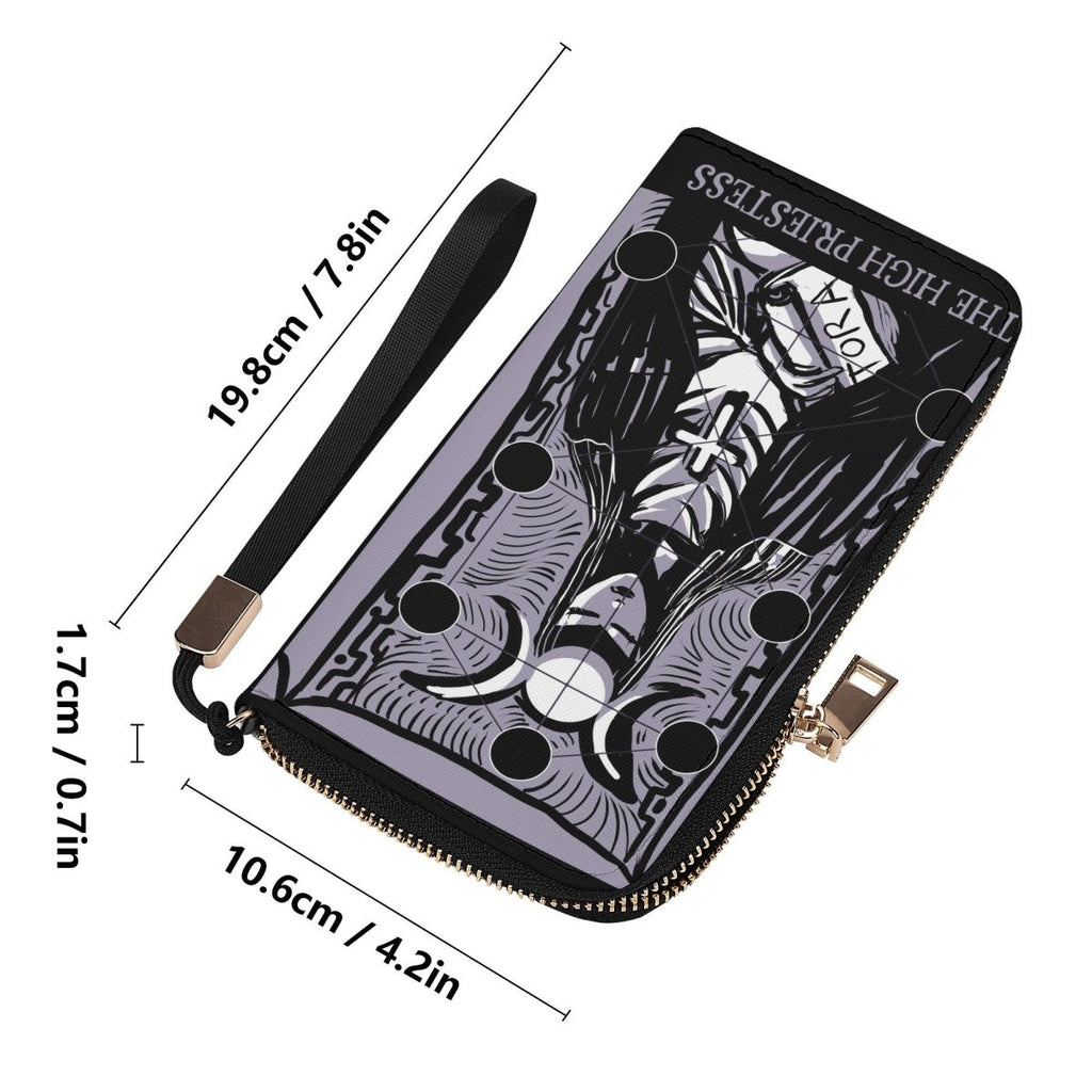 Purple Tarot Wallet - The High Priestess - Purple Casual Clutch Wallet - Pastel Goth